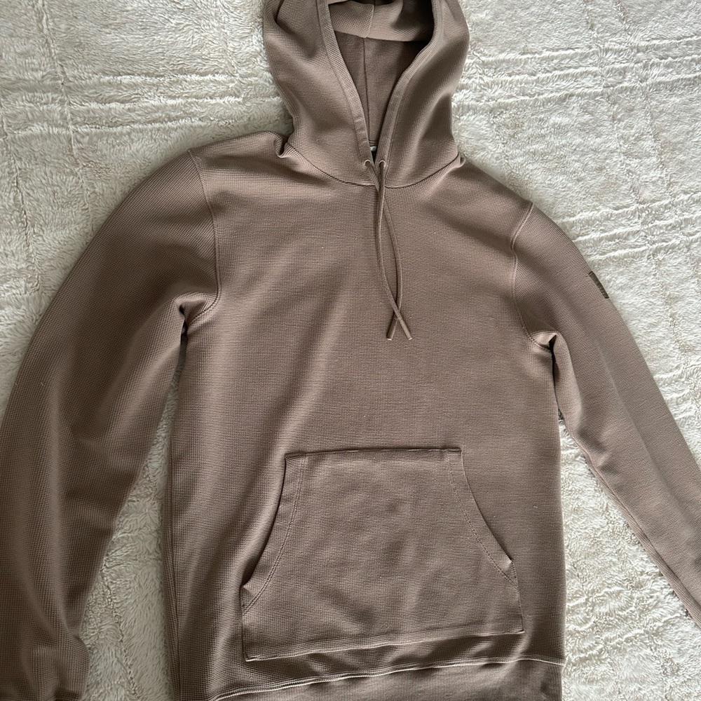 Alo yoga men Micro Waffle Fast Break Hoodie sweater small